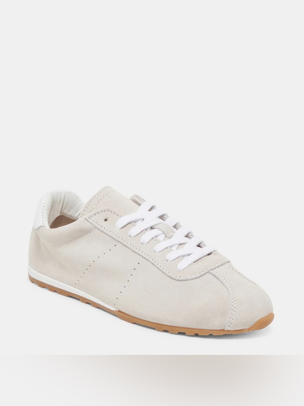 New Dolce Vita Serina Sneakers Ivory Suede Size 8